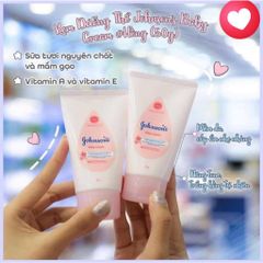 Kem Dưỡng Da Johnson's Baby 50g - An Toàn Cho Da Mẹ Và Bé, Giúp Da Mềm Mịn, Trắng Hồng Tự Nhiên, Thích Hợp Với Da Nhạy Cảm
