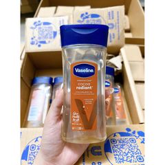 Dầu Dưỡng Da Vaseline Intensive Care Gel 200ml - Dưỡng ẩm từ Bơ Ca Cao, Giúp Da Mịn Màng và Sáng Tự Nhiên