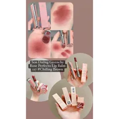 Son Dưỡng Givenchy Rose Perfecto 117 Chilling Brown - Son Môi Dưỡng Ẩm Sang Trọng với Thiết Kế Bọc Da và Tông Nâu Ngọt Ngào