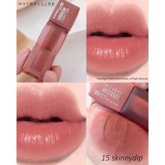 Son Kem Superstay Teddy Tint Maybelline 5ml - Chất Son Mịn Lì, 7 Màu Ngọt Ngào, Dài Lâu Đến 12H, Trang Điểm Tự Nhiên