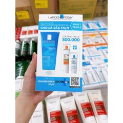 Set 3 Món Sữa Rửa Mặt La Roche-Posay Effaclar Gel - Dành Cho Da Dầu Mụn, Làm Sạch Nhẹ Nhàng, Giảm Mụn, Làm Dịu Da Nhạy Cảm