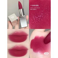 Son Tom Ford Extrême Badass Lip Color 02 Luscious - Son Môi Lì Mịn Màu Hồng Tím Rực Rỡ, Bền Màu 8 Tiếng, Dưỡng Ẩm Thoải Mái