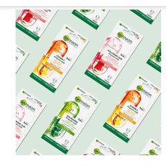 Mặt Nạ Dưỡng Da Garnier Vitamin C 15g - Giảm Nám, Sáng Da, Chiết Xuất Yuzu, Dưỡng Ẩm 5 Phút, Pháp