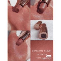 Son Charlotte Tilbury Matte Revolution Mini - Màu Pillow Talk 1.1gr, Lì nhưng Không Khô, Độ Bền Cao, Giữ Môi Mịn Màng, Làn Môi Đầy Đặn