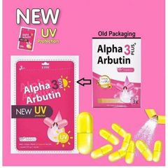 Viên Kích Trắng Da Alpha Arbutin 3 Plus Thái Lan Vỉ 10 Viên - Dưỡng Da Trắng Mịn, Ngăn Lão Hóa, Ngày & Đêm