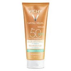 Kem Chống Nắng Toàn Thân Vichy Gel Sữa SPF 50 PA+++ 200ml - Dưỡng Ẩm, Không Gây Nhờn Rít, An Toàn Cho Mọi Loại Da