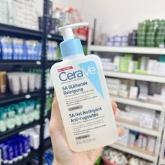 Sữa Rửa Mặt CeraVe SA Smoothing Cleanser 236ml - Dưỡng ẩm cho da nhạy cảm, làm mềm và dịu da, không gây kích ứng, phù hợp cho da thô ráp.