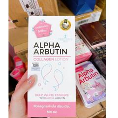 Sữa Dưỡng Thể Alpha Arbutin 3 Plus Collagen 500ml - Dưỡng Trắng Da, Tăng Độ Đàn Hồi Và Cấp Ẩm Sâu, Venus White Thái Lan