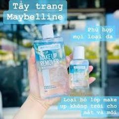 Nước Tẩy Trang Mắt Và Môi Maybelline 150ml - Tẩy Trang Hiệu Quả, Dịu Nhẹ Cho Da Nhạy Cảm, Giữ Ẩm, Chứa Hoa Hồng Và Kawa Extract