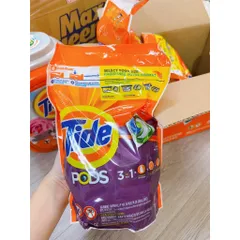 Viên Giặt Xả Tide Pods 3 Trong 1 Hương Pring Meadow Của Mỹ - Túi 39 Viên