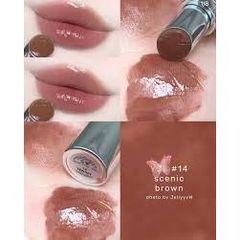 Son Dưỡng YSL Rouge Volupte Candy Glaze 14 Scenic Brown - Son Dưỡng Môi Cao Cấp, Màu Nâu Đất, Dưỡng Ẩm Tự Nhiên 3.2g