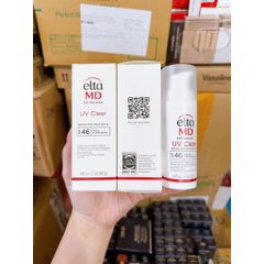 Kem Chống Nắng Elta MD UV Clear SPF 46 48gr - Dưỡng Da Chống Nắng, Không Nhờn, Phù Hợp Da Dầu và Da Mụn, An Toàn UVA/UVB