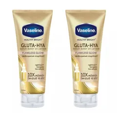 Vaseline Dưỡng Thể Ban Ngày 10X Gluta-Hya 330ML - Chai Vàng, Dưỡng Sáng Da, Chống Nắng UV Flawless Glow, Dưỡng Ẩm Mịn Màng