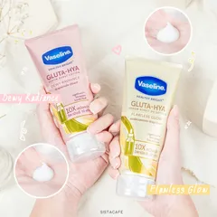 Vaseline Dưỡng Thể Ban Ngày 10X Gluta-Hya 330ML - Chai Vàng, Dưỡng Sáng Da, Chống Nắng UV Flawless Glow, Dưỡng Ẩm Mịn Màng