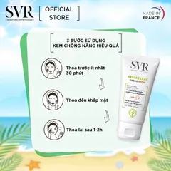 Kem Chống Nắng SVR Sebiaclear SPF50+ Cho Da Dầu & Hỗn Hợp - Bảo Vệ Da Nhạy Cảm Khỏi Tia UV, Giảm Viêm, Làm Dịu Da 40ml