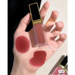 Son Kem Tom Ford Liquid Lip Luxe Matte 123 Devoted - Đỏ Nâu Sang Trọng, Lì Mịn, Bám Màu Tốt - Lựa Chọn Hoàn Hảo Cho Phong Cách Quyến Rũ