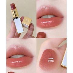Son Tom Ford Ultra Shine 158 Ile Nue - Màu Cam Đào Dưỡng Môi Sang Trọng, Phù Hợp Mọi Tình Huống, Thỏi Son Cao Cấp