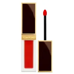 Son Kem Tom Ford Liquid Lip Luxe Matte 129 Carnal Red - Đỏ Cam Hồng Tươi Tắn, Chất Son Mịn, Lì, Đáng Mua Cho Mùa Hè Năng Động