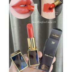 Son Tom Ford Màu 15 Wild Ginger - Cam Đỏ Siêu Lì, Mịn Mượt, Lâu Trôi, Phù Hợp Với Mọi Tông Da - Quà Tặng Tuyệt Vời Cho Bạn Nữ