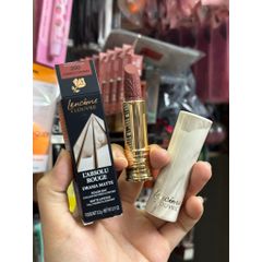 Son Lancôme L'Absolu Rouge Drama Matte 274 French Tea - Phiên Bản X Louvre Sang Trọng, Chất Lì Mịn, Bền Màu 8 Giờ