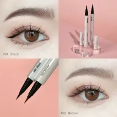 Bút Kẻ Mắt Nước Vacosi Waterproof Eyeliner 24H Không Lem - Chất Mực Đen & Nâu Tự Nhiên - Trang Điểm Đôi Mắt Hoàn Hảo