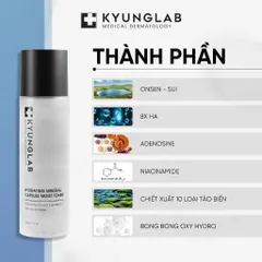 Toner Kyunglab 150ml - Nước Khoáng Từ Auvergne, Cấp Ẩm, Làm Dịu Da, Giảm Mụn, Phù Hợp Với Mọi Loại Da, Sản Phẩm Thiên Nhiên Hàn Quốc