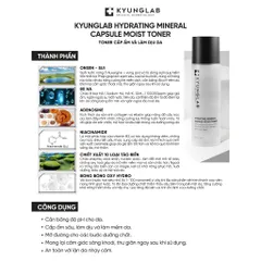 Toner Kyunglab 150ml - Nước Khoáng Từ Auvergne, Cấp Ẩm, Làm Dịu Da, Giảm Mụn, Phù Hợp Với Mọi Loại Da, Sản Phẩm Thiên Nhiên Hàn Quốc
