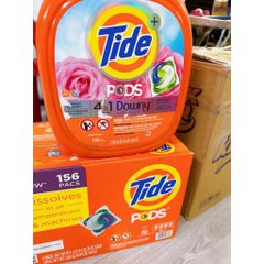 [10 Viên] Viên Giặt Xả Tide Pods 4 Trong 1 Hương Downy - Giải Pháp Giặt Tẩy Tiện Lợi, Làm Sạch, Khử Mùi, Bảo Vệ Vải Mỹ
