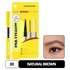 Chì Kẻ Mày 2 Đầu LEMONADE - Bộ Định Hình và Mascara Lông Mày Nâu Sáng, Bền Màu 8 Giờ, Không Thấm Nước