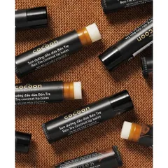 Son Dưỡng Cocoon Dầu Dừa Bến Tre 5G - Giữ Ẩm, Chống Khô Môi Với Bơ Hạt Mỡ & Vitamin E, Dưỡng Môi Tươi Mát, Hương Dừa Thơm Mát