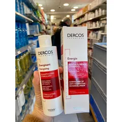 Vichy - Dầu Gội Vichy Ngăn Ngừa & Giảm Rụng Tóc 200ml Dercos Energising Shampoo Hairloss 200ml