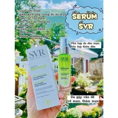 Tinh Chất SVR Sebiaclear 30ml - Giảm Mụn, Mờ Thâm, Dưỡng Ẩm Cho Da Dầu, Da Khuyết Điểm, Trị Thâm Sạm, Làn Da Tràn Đầy Sức Sống