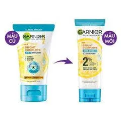 Sữa Rửa Mặt Garnier 3 Trong 1 Giảm Mụn & Sáng Da 50ml - Tẩy Trang Sâu, Làm Sáng Da Với Vitamin C & Salicylic Acid Cho Da Dầu, Da Hỗn Hợp