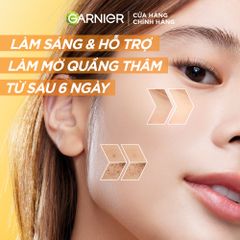 Serum Ampoule Garnier Tăng Cường Sáng Da Mờ Thâm 12 ống x 1.5ml - Vitamin C và Niacinamide giữa tinh chất hiệu quả cho mọi loại da