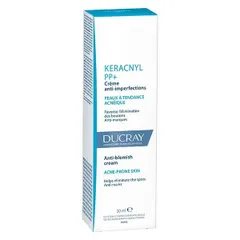 Kem Dưỡng Da Ducray Keracnyl PP+ 30ml - Giảm Mụn, Mờ Thâm, Chống Viêm, Dưỡng Ẩm Cho Da Mụn