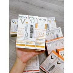 Kem Chống Nắng Vichy Capital Soleil Mattifying 3in1 SPF50+ 50ml cho Da Dầu Mụn - Chống Ô Nhiễm và Bụi Mịn Hằng Ngày