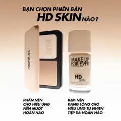Kem nền Make Up For Ever HD Skin - Lớp nền tự nhiên, bền màu 24h, chống nước, phù hợp với da hỗn hợp và da dầu