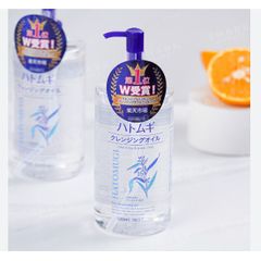 Dầu Tẩy Trang Ý Dĩ Hatomugi 500ml - Sản Phẩm Tẩy Trang Dưỡng Ẩm, Nhẹ Nhàng Làm Sạch Da, Hỗ Trợ Ngăn Ngừa Mụn