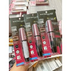 Mascara Maybelline Hyper Curl Waterproof 9.2ml - Dài Mi, Cong Mi, Chống Thấm Nước, Không Lem, Dày Gấp 3 Lần, Dành Cho Mi Mỏng, Thưa, Ngắn
