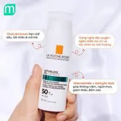 Kem Chống Nắng La Roche-Posay Anthelios Oil Correct Daily Gel-Cream SPF50+ 50ml - Giảm Mụn, Kiểm Soát Dầu, Chống Nắng Hiệu Quả