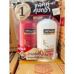 Bộ Dầu Gội và Xả TRESemmé Keratin Smooth 400ml - Chăm Sóc Tóc Hư Tổn Chuyên Nghiệp Từ Thái Lan, Dưỡng Tóc Mềm Mượt, Phù Hợp Mọi Loại Tóc.