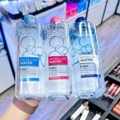 Nước Tẩy Trang L'Oreal Paris 3-in-1 Micellar Water Xanh Đậm 400ml - Sạch Sâu, Giữ Ẩm, Phù Hợp Với Mọi Loại Da