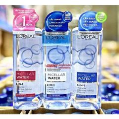 Nước Tẩy Trang L'Oreal Paris 3-in-1 Micellar Water Xanh Đậm 400ml - Sạch Sâu, Giữ Ẩm, Phù Hợp Với Mọi Loại Da