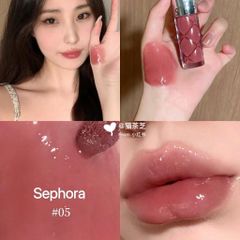 Son Bóng Sephora 05 Pump Up It Red - Son Lì Căng Mọng, Chất Son Mịn Màu Hồng Ngọt Ngào, Dễ Tán, Đầy Đặn, Làm Điểm Nhấn Môi