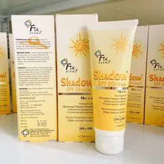 Kem Chống Nắng Fixderma Shadow SPF 50+ 75g - Bảo Vệ Da Mặt & Toàn Thân, Chống Nắng UVA/UVB, Chống Thấm Nước, Phù Hợp Với Da Nhạy Cảm