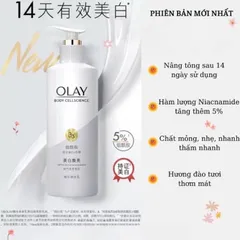 Sữa Dưỡng Thể Olay Trắng Da B3 + Vitamin C 250ml - Chống Sạm Da, Dưỡng Ẩm Sâu, Làm Sáng Da, Hương Đào Tự Nhiên