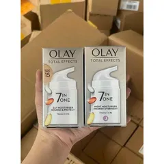 Olay Total Effects 7 in 1 Kem Dưỡng Da Ngày Đêm 50ml - Ngăn Ngừa Lão Hóa, Cung Cấp Độ Ẩm, Phù Hợp Mọi Loại Da