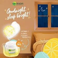 Mặt Nạ Ngủ Garnier Light Complete Sữa Chua Dưỡng Sáng Da 50ml - Giúp Làm Sáng và Cấp Ẩm cho Da Khỏe Mạnh