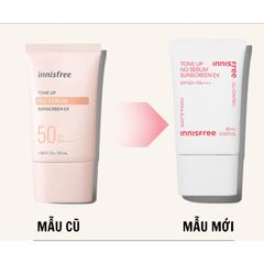 Kem Chống Nắng Innisfree Tone Up No Sebum SPF50/PA++++ 60ml - Kiềm Dầu, Nâng Tông, Dưỡng Da Mịn Màng, An Toàn Cho Mọi Loại Da