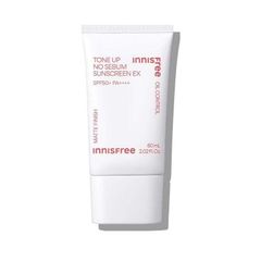 Kem Chống Nắng Innisfree Tone Up No Sebum SPF50/PA++++ 60ml - Kiềm Dầu, Nâng Tông, Dưỡng Da Mịn Màng, An Toàn Cho Mọi Loại Da